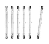 PRIOKNIKO R7s Linear Halogen Bulbs 100W 200W 300W 400W 1000W 1500W Security Light Bulbs 4000lm Warm White 2800K 220V 78mm 118mm 189mm 254mm 360 Degree Light Dimmable (6 Pack),J118/【400W】