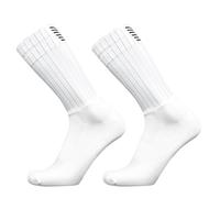 PRIOKNIKO Sports Socks Non-Slip Silicone Aerodynamic Aero Cycling Sockss White One Size 38-45