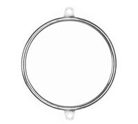 PRIOR FITNESS Mini Lyra Hoop Set, 17 Inch Small Aerial Hoop Kit, Circus Aerial Equipment, Stainless Steel Aerial Yoga for Home Fitness
