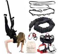 PRIOR FITNESS Professional Bungee Fitness Equipment Set, 4D Bungee Dance Rope, Exercise Bungee Heavy Bungee Cord, Antigravity Sturdy Bungee Workout Equipment for Home Gym Studio Indoor Exercise