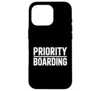 Priority Boarding Holiday Travel Frequent Flyer Case for iPhone 16 Pro