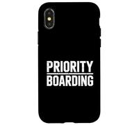 Priority Boarding Holiday Travel Frequent Flyer Case for iPhone X/XS
