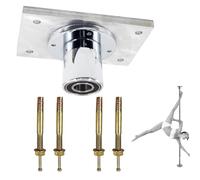 PRIORMAN Pole Dance Fixed Plange Plate for Home, Ceiling Mount for Pole Dancing Pole Accessories, Rectangular Pole Dance Pole Top Plate with More Safety and Stability