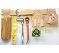PRIORY PRO Scaffold/Scaffolders Tool Belt Kit, Spanner,Ratchet,Level,Frogs,Tape