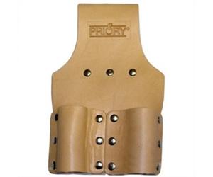 PRIORY Scaffold/Scaffolders Tan Leather Double Twin Scaffold Spanner Holder Frog