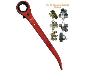 PRIORY UK Scaffold Scaffolder 7/16W 21mm Orange Steel Podger Ratchet Spanner,601