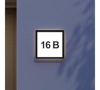 Prios Darui outdoor wall light, house number set
