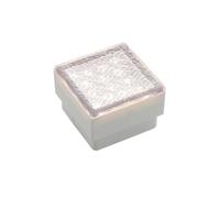 PRIOS Ewgenie Modern Recessed Floor Light (Clear, 16 LEDs, 10cm x 10cm x 6cm) - Outdoor