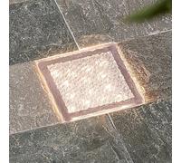 Prios LED deck light Ewgenie, 10 cm, transparent