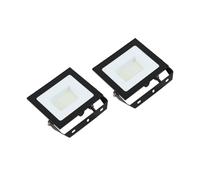 Prios LED outdoor spotlight Maikel, 50 W, metal, set of 2