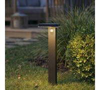 PRIOS LED path light Tarlson, angular, anthracite, sensor