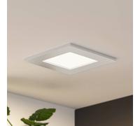 Prios LED recessed light Helina, silver, 11.5 cm, dimmable