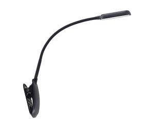 PRIOS Table Lamp Najariwith USB Socket dimmable (Modern) in Black for e.g. Office & Workroom (1 Light Source,) from clamp Light, Clip-on Reading lamp