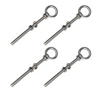 PRIOstahl 643_4 Eye Bolt Ring Nut Stainless Steel V4A | M12 x 120 (4 Pieces)