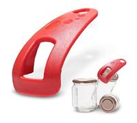 Priot Lifty Jar Opener - Jar Opener - Lid Seal Releaser for Weak Hands, Children, Seniors, People with Arthritis, Kitchen Aid to Open Lightweight Glass Lid - Red