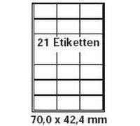 pripa Self-Adhesive Labels Label Format 70 x 42.2 mm 200 Sheets DIN A4