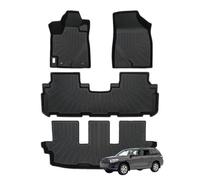 Priprilod 4pc TPE Floor Mats Cargo Liners, Compatible with Toyota Highlander 2008 2009 2010 2011 2012 2013, Front & 2nd Row Full Set Car Interior Accessories