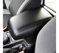 Priprilod Black Leather Armrest Center Console Lid Cover Compatible with Ford Focus 2012 2013 2014 2015 2016 2017 2018