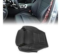 Priprilod Black Leather Driver Side Bottom Replacement Seat Cover Compatible with Mercedes Benz C300 2015 2016 2017 2018 2019 2020 2021