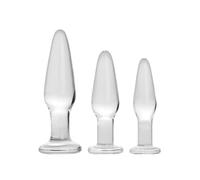 Dosha 3 Piece Glass Anal Plug Kit