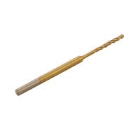 Prision Hss Drill Bit Set 0.6-2.2mm With 2.35mm Shank For Diy Carving Engraving Wood Amber Olives Beads Crafts 10 Sizes Gold 50mm Length(1.2mm)