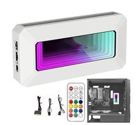 Prism Algorithm Lighting Center - 11.4x5.5x2cm 8 Ports Motherboard Fan Controller, PWM Fan Hub ARGB | Excellent Durability Temperature Control For Software PC Case Cooling RGB System Hardware