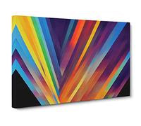 Prism Art Abstract Canvas Wall Art Print 30x20 Inch | Ready to Hang, Gallery Wrapped, Fade-Resistant Inks, Securely Packaged, UK Made