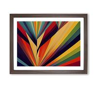 Prism Art Abstract Vol.2 Framed Print | A4 Walnut Framed Wall Art | Ready to Hang | Abstract Fantasy Picture | Living Room Bedroom Lounge Office