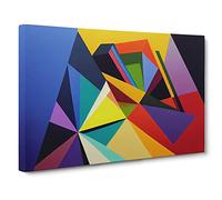 Prism Art Abstract Vol.3 Canvas Print | Gallery Wrapped 30mm Frame Wall Art | 30x20 inches | Ready to Hang | Abstract Picture | Living Room Bedroom Lounge Office