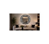Prism Art Wall Black Plastic Framed Mirror 60x59Cm