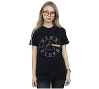 Prism Circle Logo Cotton Boyfriend T-Shirt Pink Floyd Black XXXL