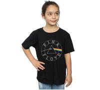 Pink Floyd Girls Prism Circle Logo T-Shirt Black 7-8 Years
