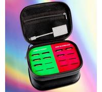 Prism Lens FX SD Card Capsule | Color-Coded Memory Card Case with Red & Green Inserts for Safe Data Management | Holds Cards, Drives, Readers & Cables