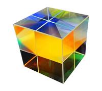 Prism of Transparent - Prism Cube Suncatcher, Transparent Glass Cube Prism Pendant, Suncater, Optical Glass Cube Prism for Teaching