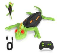 Prism Petal Climbing Gecko, Rechargeable Wall Crawler Chameleon, RC Robot Lizard Toy with LED Eyes, Wall Crawling Gecko Toy for Kids, Birthday Gifts for Boys and Girls Ages 3 4 5 6 7 8 9 10+