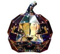 Prism Pumpkin | Prismatic Light up Pumpkins | Plug-and-Play Lamp Figurines Ornament for Night Campfire Home