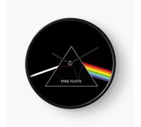 (Prism Spectrum - Pink Floyd =1207) Wall Clock 12 Inch Funny Mantel & Tabletop Art Decor for Home Bedroom Office