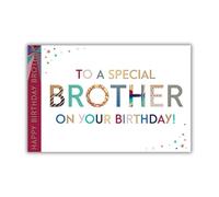Words 'n' Wishes Male Birthday Card (WW-JL008) - Special Brother - Prism Range - Foil & Embossed Finish