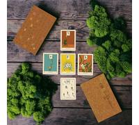 Prisma Visions Green Glyphs Runes, Nordic Cards and Dice Set - 33 Gold Gilded Elder Futhark and Anglo-Saxon Cards, Guidebook, and 4 Runic Dice by James R. EADS