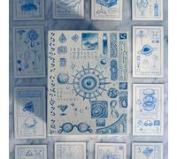 Prisma Visions The Cerulean Sequence Numerology Oracle Deck with hardcover Guidebook, Unique Hand-Drawn Style and Keepsake Box. Decode The Cipher and Uncover The Story Behind The Cards.