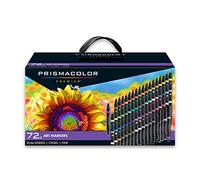Prismacolor Premier Double-Ended Art Markers, Fine and Chisel Tip, 72-Count