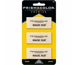 PRISMACOLOR Premier Magic Rub Vinyl Erasers, 3-Count