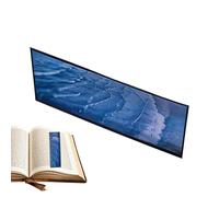 Prismatic Bookmarks - Acrylic Sunlight Catcher, Aesthetic Page Divider, Shimmering Transparent Ornament, Reading Progress Tracker, Stationery Supplies, Clear Set for Novel Textbook Journal