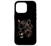 Prismatic Predator: The Watchful Leopard Case for iPhone 16 Pro