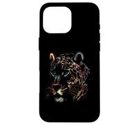 Prismatic Predator: The Watchful Leopard Case for iPhone 16 Pro Max
