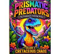 Prismatic Predators Vol 2: Cretaceous Chaos: A Dinosaur Coloring Book Featuring Fierce Predators, Raptors, Prehistoric Creatures & Lost Worlds
