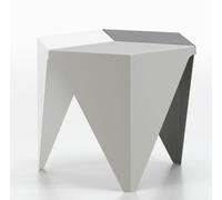 Prismatic Table side table, geometric design, Vitra, light grey - three stone - 4055737157431