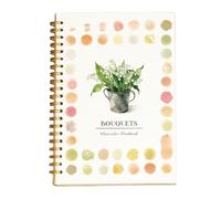Prismatic Watercolor Workbook for Kids and Adults Including Paint kit with Water Colors and Brushes Sketchbook Spiral Bound, Beginner-Friendly and Spiral-Bound Themed Pages