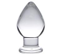 Prisms Erotic Glass Molten Wide Glass Butt Plug