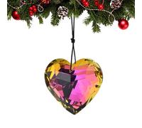 Prisms for - K9 Crystal Heart-Shaped Light Catchers, Window Prism for, Rainbow Crystal with Rope, Patio Rainbow Maker Pendant for Women Men Christmas Valentine's Day